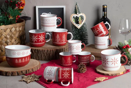 Hot Christmas Stoneware Ceramic Mug