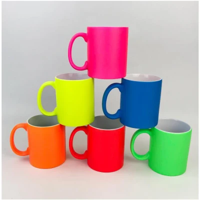 Wholesale 330ml Sublimation Blank Logo Print Ceramic Coffee Cups for Heat Transfer Printing